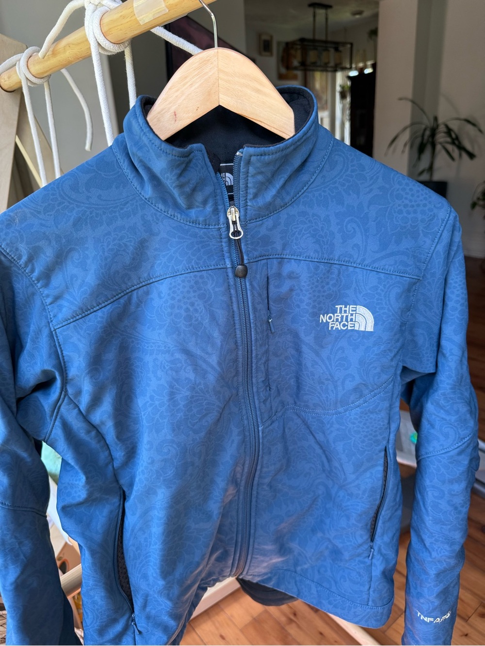 The North Face Black Fleece Jacket with Logo Tab
